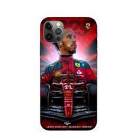 Coque Maniacase pour Iphone 12 Pro Lewis Hamilton Ferrari officiel juoda