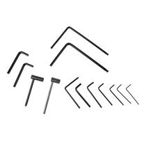 13 Pieces Guitar Wrenches Metal Hex Spanner Set for Electric Guitar Adjustment and Maintenance black