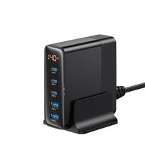 140W GaN Charger Desktop Laptop Fast Charger 5 In 1 PPS PD QC Quick Charge for IPhone 16 15 14 13 Pro Max Phone Charger Xiaomi Samsung EU Plug juoda
