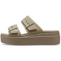 Crocs Simple Elegant Comfortable Slide Sandals Women Footwear Khaki 207431-260 34-35