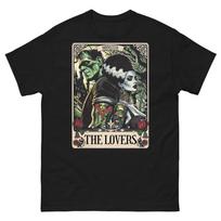 The Monster Frankenstein And Bride The Lovers Tarot Card T-Shirt S