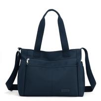Versatile Tote Bag for Women – Stylish Shoulder Bag with Adjustable Strap & Multiple Pockets – Perfect for Work, Shopping & Daily Use tamsiai mėlyna spalva