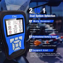 Motorcyle OBD2 Scanner Universal Code Reader BatteryTester Diagnosis Tool JDM100