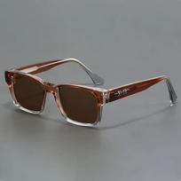 Stylish Classic Quadrate Black and Leopard Print Full Frame Anti-Uv Sun shades for Men Japanese Simple Literary Style Shades