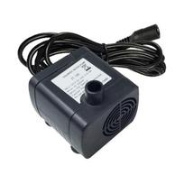 A03F-JT-180 DC bešepetėlinis mini panardinamas siurblys 24V saulės energija maitinamoms fontanams, žuvų akvariumams, tyliam vandens cirkuliavimui 350L/H (Black,12V) juoda
