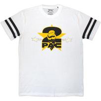 Tupac T-Shirt: Stars Logo (White) OFFICIAL NEW XXL