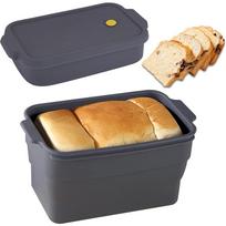LMETJMA Silicone Bread Loaf Pan Collapsible Bread Toast Box Mold Non-Stick Bread Baking Pan Brownie Loaf Pan For Homemade Bread juoda