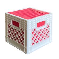 Mini Milk Crate Style SD Card Storage Box Retro Creative Camera Memory Card Organizer Rack Holder for Small Digital Accessories One Size