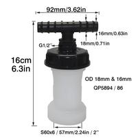 Garden drip irrigation accessories IBC S60x6 extension pipe hook thread tee pipe garden water connection set (as the picture,Drip irrigation)