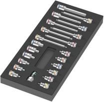 Wera 05150113001 Bit Socket Set 1 Zyklop B Interior Sponge Foam 9723 set Japanese 9.5mm 22-piece [Official Import]