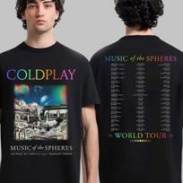 HOT!!! Coldplay Music Of Spheres Las Vegas Nevada 2026 Allegiant Stadium Tshirt S