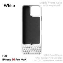 Mobile Phone Case with Keyboard Magnetic Suction All-in-One Phone Case Wired External Keyboard For iPhone 16 Pro Max 17 Pro Max Case For iphone 16 pro max balta