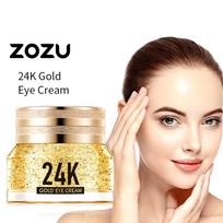 Zozu 24K Gold Hyaluronic Acid Eye Cream Anti Dark Circles Eye Bags Firming Moisturizing Eyes Skin Care Prodcuts beige