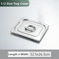 Stainless Steel Food Pan GN Pan with Lid 32.5 cm x 26.5 cm Rectangular Tray Basin Square Basin Thickened Food Storage Container