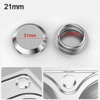 New Stainless Steel Sink Plug Anti-leakage Silver Faucet Hole Cover Water Stopper Bathroom