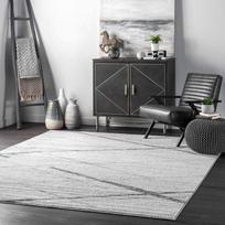 Šiuolaikinio ploto kilimėlis sofa kavos staliukas abstraktus gradientas paprasti kilimėliai miegamojo kilimas svetainės dekoravimui 50x80cm 20x23 inch gray