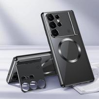 For Samsung Galaxy S24 S22 S21 S23 Ultra Case Magnetic Magsafe Metal Aluminum alloy phone holder Protective Fragrance back Cover For Samsung S23Ultra