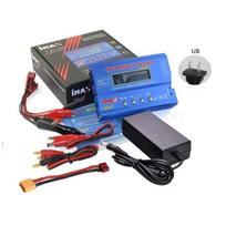 IMAX B6 80W Baterijos įkroviklis Lipo NiMh Li-ion Ni-Cd Skaitmeninis RC Lipo įkroviklis + 15V 6A Adapteris Balansinis įkroviklis Iškroviklis EU Plug mėlyna