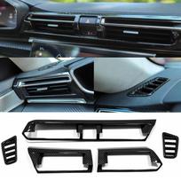 For Peugeot 508 Allure SW GT    Side Center Dashboard  Air Conditional AC Outlet Vent Trim  ABS Carbon Fibre ABS MattezsZ