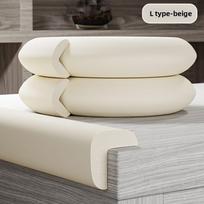 Crossbeam, Children's Staircase Corner Guard, Soft Package, Bedside Strip, Corner Column, Baby Anti-collision Protection Strip 2m smėlis