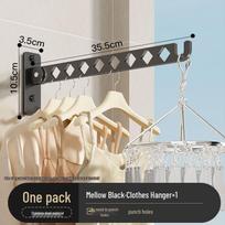 Foldable Wall-Mounted Clothes Drying Rack: Indoor/Outdoor Retractable Laundry Solution