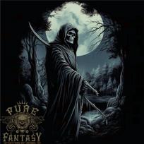 26 Grim Reaper Returning From Hell Skull Mens T-Shirt 100% Cotton Unisex T-Shirt M gray