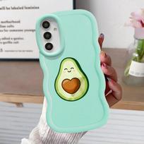 Green Avocado Case for Samsung Galaxy A14 A21s A16 A15 A13 A11 A52 A12 Soft Phone Cover A04 A22 A03 A06 A05 A33 A53 A23 Galaxy A06