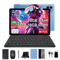 ExcitPower T90 Android 16 8GB RAM 128GB ROM Tablet 11 Inches 1200*1920 FHD Display Octa Core UMS9230E(T615) PC Tablet with keyboard and mouse mėlyna