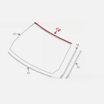 Automobilio priekinio stiklo sandarinimo juosta BMW E90 E91 E60 2005-2012 51317061967 Juoda ABS Priekinio viršutinio stiklo apdailos juosta