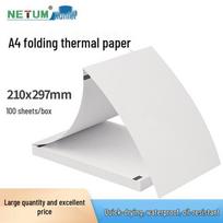A4 Foldable Inkless Thermal Paper for Homework & Test Printing, Three-Proof 210mm Roll. A4 Roll Paper (2 rolls, 7.5m/roll) balta