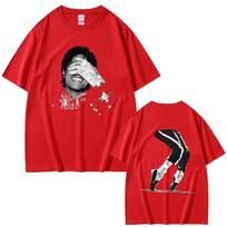 Michael Jackson Face Graphic Tshirt Men Women Fashion Hip Hop Oversized Tshirts Male Vintage Gothic Rock T Shirts Streetwear S