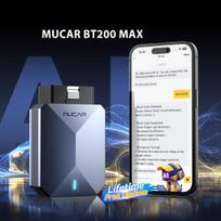 MUCAR BT200 Max Lifetime Free Update OBD2 Scanner 15 Reset CAN FD Bi-Directional Control All System Diagnostic Tool for All Cars NONE NONE