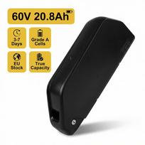 Vokietijos sandėlis 60V 20.8Ah Elektrinio dviračio ličio baterija 5200mAh elementai 50A BMS XT60 2000W varikliui Akku rinkinys 60 V 20.8ah