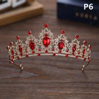 Princesės Karalienės Vintažinės Tiāros Ir Karūna Tiara Moterims Vestuvių Šventės Prom Plaukų Papuošalai Aksesuarai 6 black