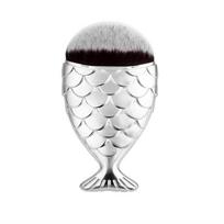 Luxurious Mermaid Fish Tail Foundation Brush For Flawless Makeup Application sidabras