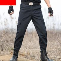 Black Utility Cargo Pants Sweatpants - Durable Work Trousers with Multi-Pockets, Comfort Fit for Outdoor Sports & Daily Casual XS juoda