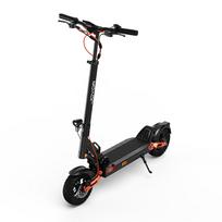 48V18Ah charges once a week. 600W motor eats slopes. 10  tires smooth bumps. T6, fold & dominate