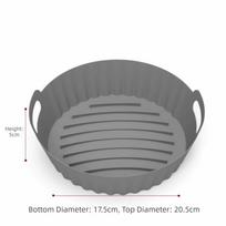 Foldable Air Fryer Baking Pan Reusable Silicone Baking Pan New Round Baking Tray  Oven Use
