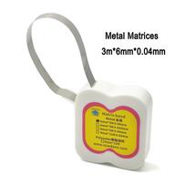 Dantų balinimo juostelės ritinėlis Nerūdijančio plieno / Poliesterio matricos juostelės Danties metalinis matricos žiedas dantų medžiaga 1 roll 0.04mm 9.5mm 3m blue