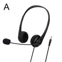3.5mm Wired Headphones Universal Usb Tablet Headset With Noise Cancelling Microphone For Pc Laptop Computer Video Teaching