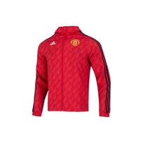 Adidas FW22 Stand Collar Zip Manchester United Logo Track Jacket Men Outerwear Red HE6649 XL red