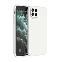 FundaTelefono dėklas, skirtas Samsung A12 M12 A22 M22 A32 A42 A52 A72 5G, matinio silikono, su apsauga kamerai Samsung A12 antikinės baltos spalvos
