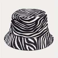 Moteriški dvipusiai juodai balti karvės, pandos, zebro rašto kibirėliai, žvejo kepurės Zebra