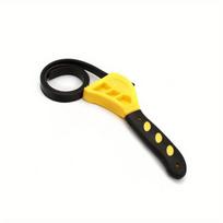 6Inch Belt Wrench Oil Filter Puller Strap Spanner Chain Wrench Strap Opener, Adjustable Disassembly Tool geltona