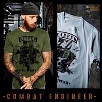 Combat Engineer t-shirt Sapper Breacher Breach Army Essayons Pave the way tee S