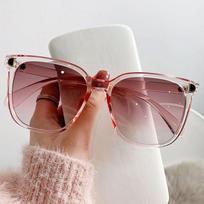 Fashionable And High-end Sunglasses With Square Frames One Size rožinė