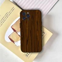 Natural Wood Phone Case For iPhone 16,15,14,13,12,11,Pro,X,XS,Max,XR,Plus,Mini Soft Black Cover iPhone15plus
