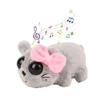 Music Sad Hamster Meme Plush Toy Fun Sounding Hamster Stuffed Animals Kawaii Dolls Kids Toy Gifts Birthday Valentine's Day Gifts 15cm white