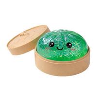 Garinių bandelių spaudomas žaislas, mielas koldūno streso mažinimo kamuoliukas, lėtai keliantis dekompresinis žaislas ant stalo, Kawaii Fidget dovana