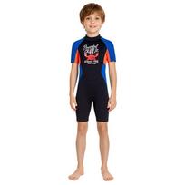 Kids 2.5mm Neoprene Wetsuit Short Sleeve Full Body Suit Snorkeling Surfing Swimming Warm Water Sports Small juoda